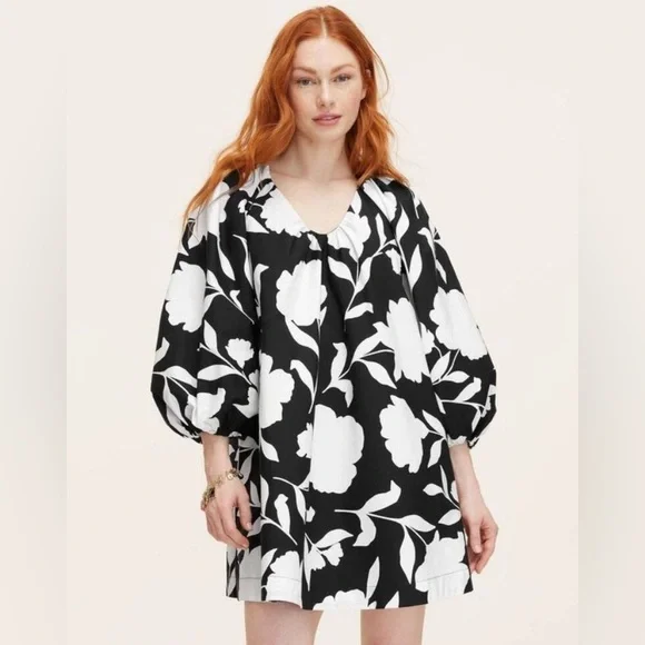 kate spade long sleeve dress Kate Spade Pintuck Tiered Shirt Dress, Black